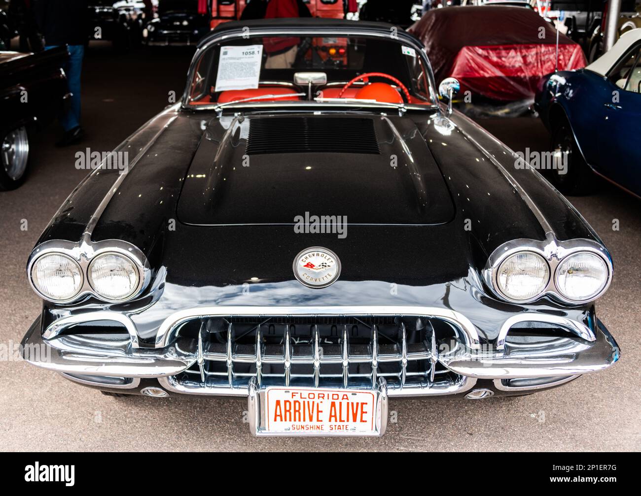 Classic 1958 Chevrolet Corvette Fuelie convertibile Foto Stock