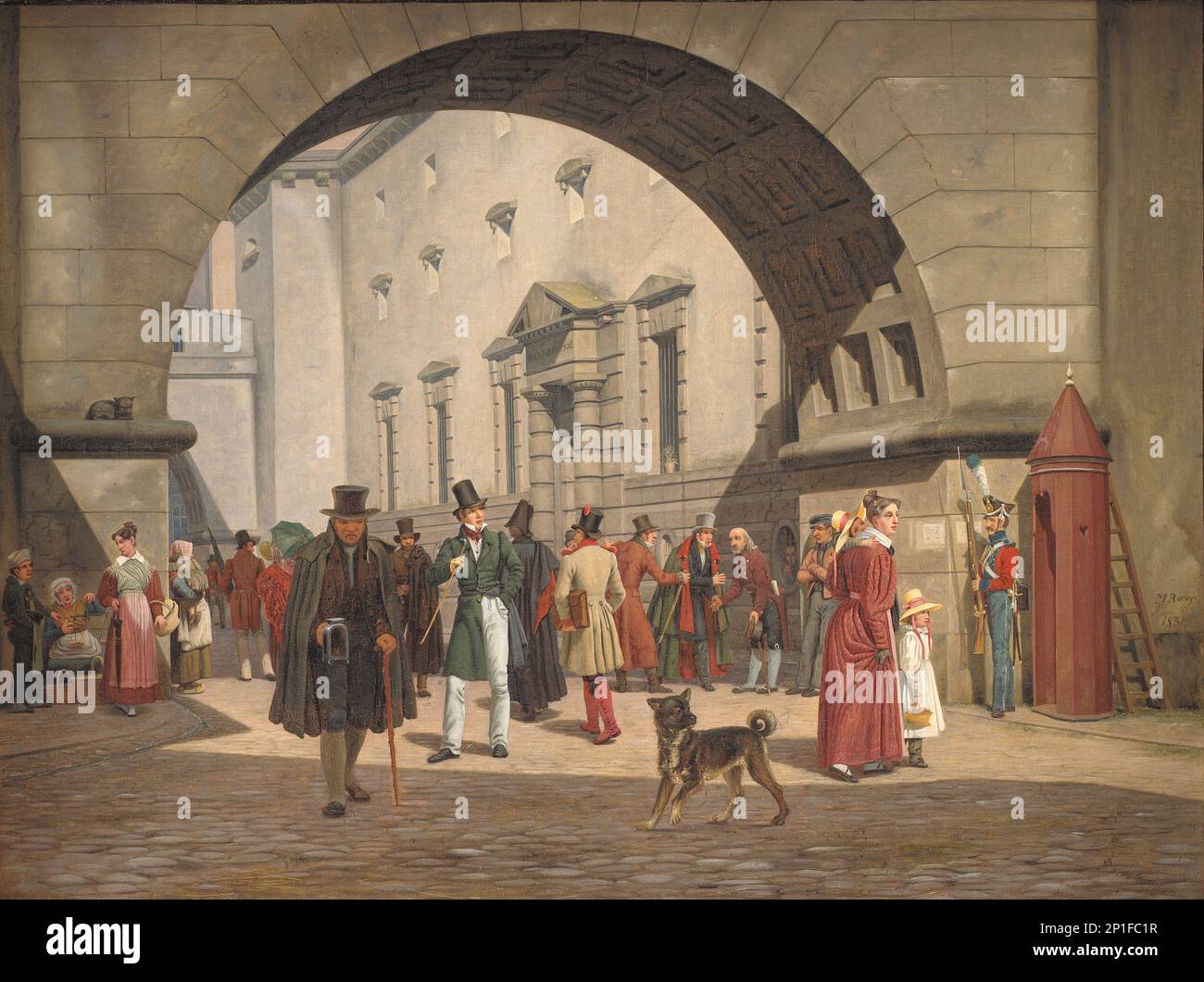 La prigione di Copenaghen, 1831. Foto Stock