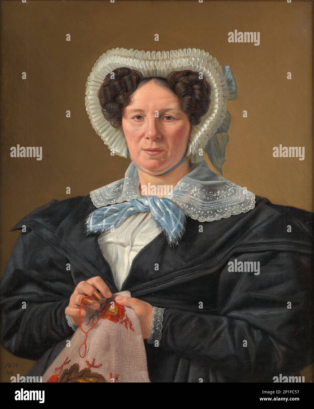 La madre dell'artista, Frederikke Eleonore Cathrine Rorbye, n&#xe9;e Stockfleth, 1834. Foto Stock