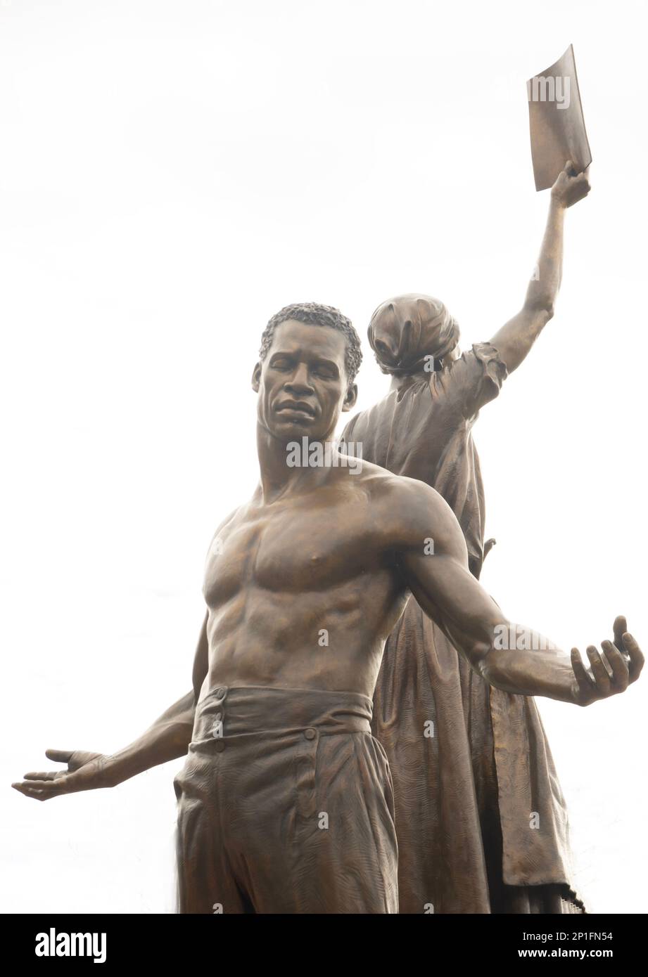 Monumento di emancipazione e libertà a Browns Island Richmond Virginia Foto Stock