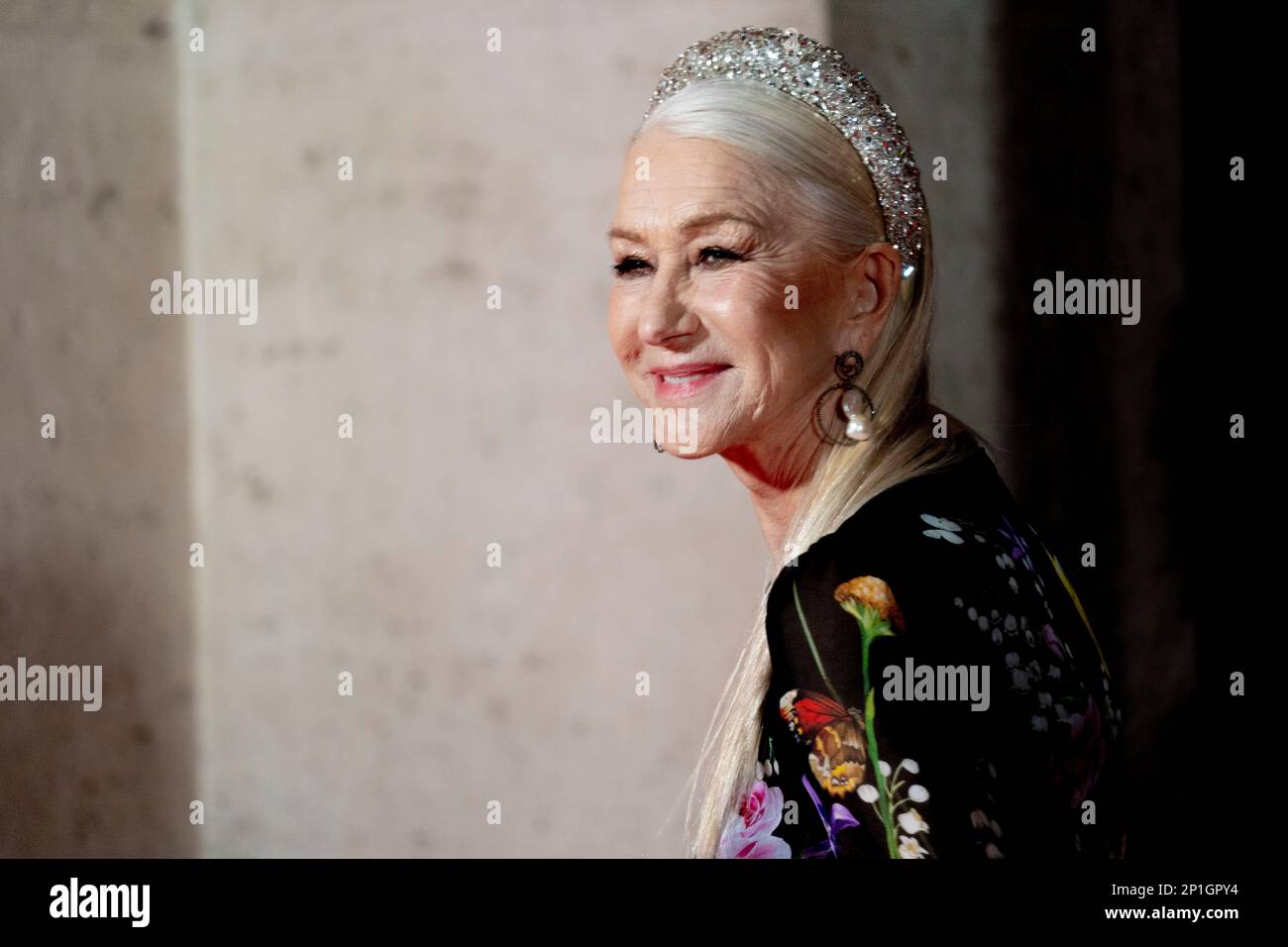 Roma, Italia, 03th marzo 2023, Zachary Levi, Lucy Liu, Rachel Zegler e Helen Mirren partecipano alla prima di Shazam! Furia degli dei allo Space Cine Foto Stock