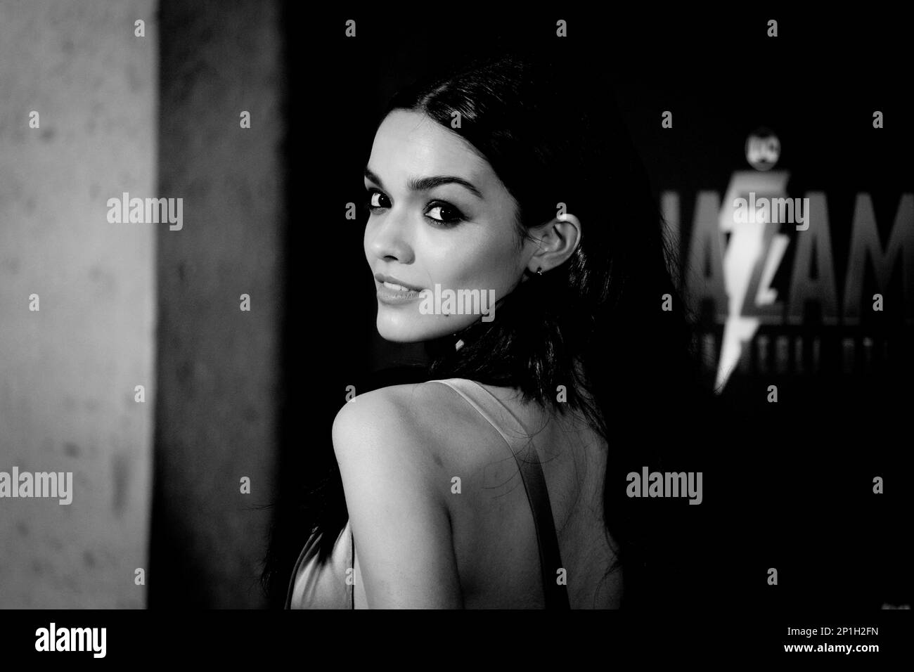 Roma, Italia, 03th marzo 2023, Zachary Levi, Lucy Liu, Rachel Zegler e Helen Mirren partecipano alla prima di Shazam! Furia degli dei allo Space Cine Foto Stock