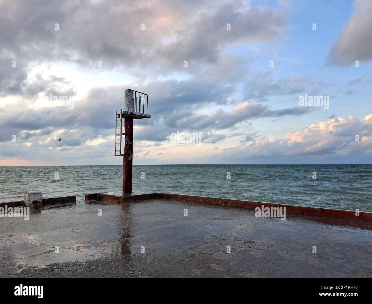 Sisal è una magica città portuale di pescatori messicana sulla costa dello Yucatan, nel Golfo del Messico che offre ai suoi visitatori un'offerta di ecoturismo e relax, Foto Stock