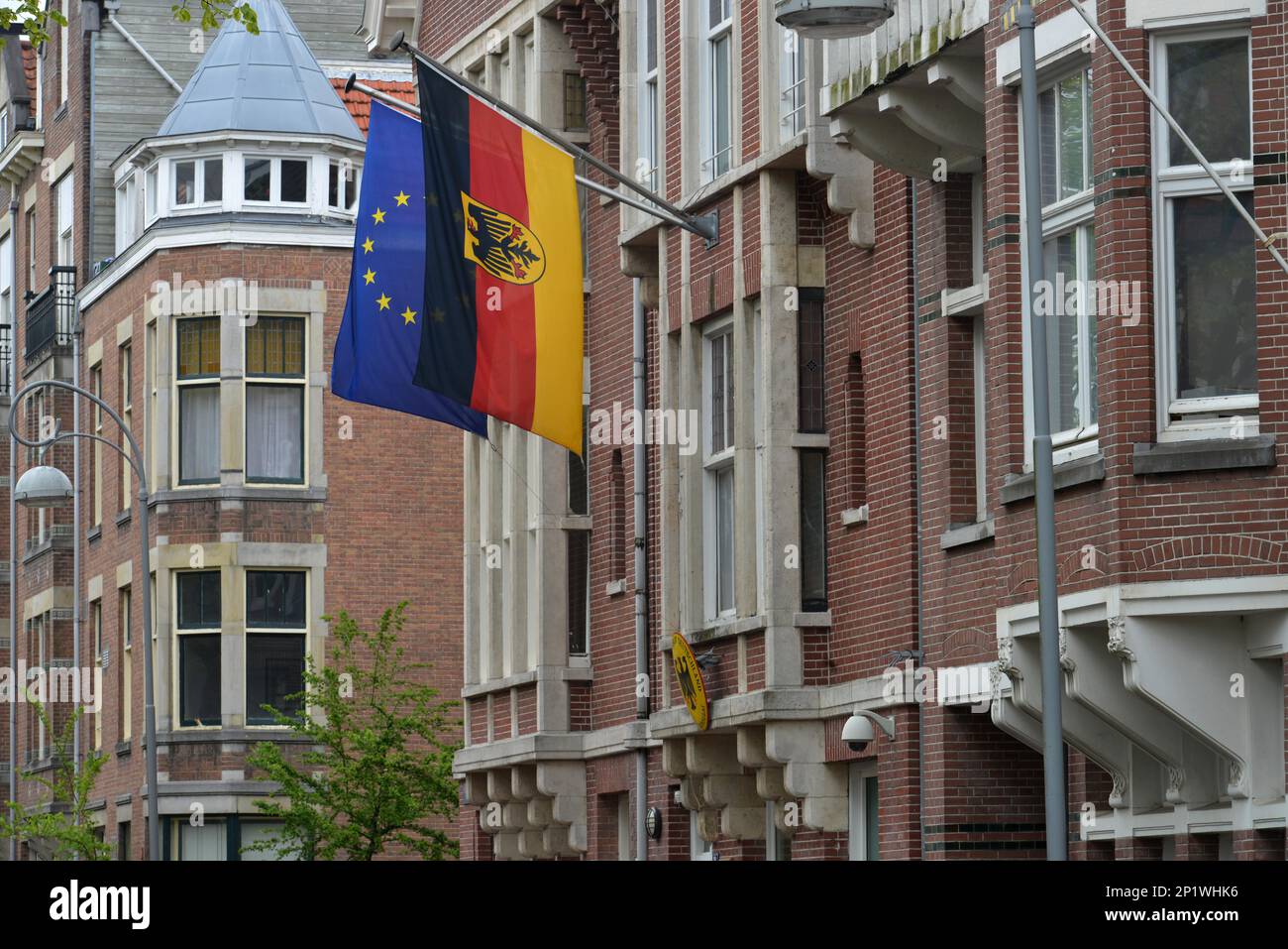 Consolato generale della Repubblica federale di Germania, Honthorststraat, Amsterdam, Paesi Bassi Foto Stock
