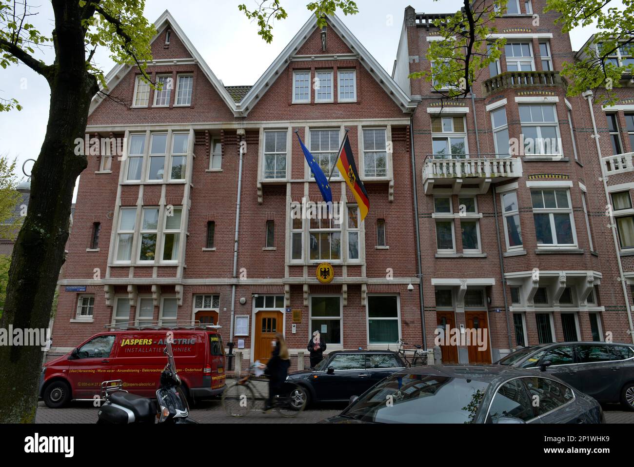 Consolato generale della Repubblica federale di Germania, Honthorststraat,  Amsterdam, Paesi Bassi Foto stock - Alamy