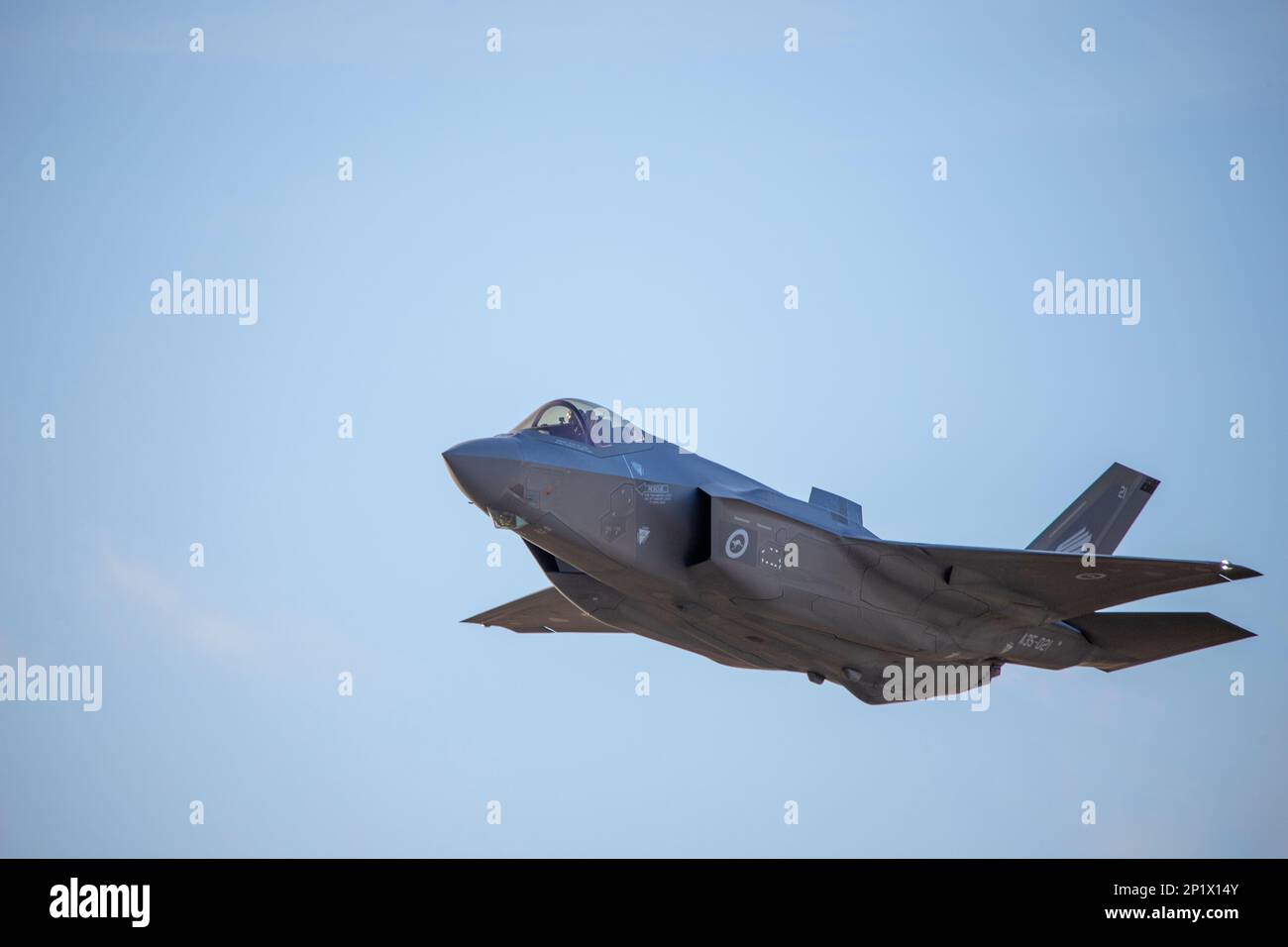 Il RAAF F-35A Lighting II è esposto all'Avalon International Airshow 2023 Foto Stock