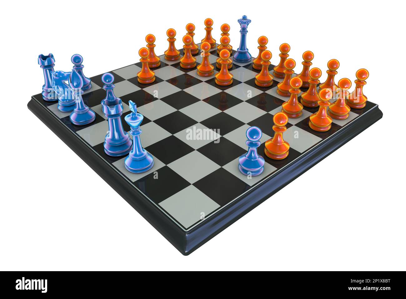 Variante horde di scacchi, illustrazione Foto Stock