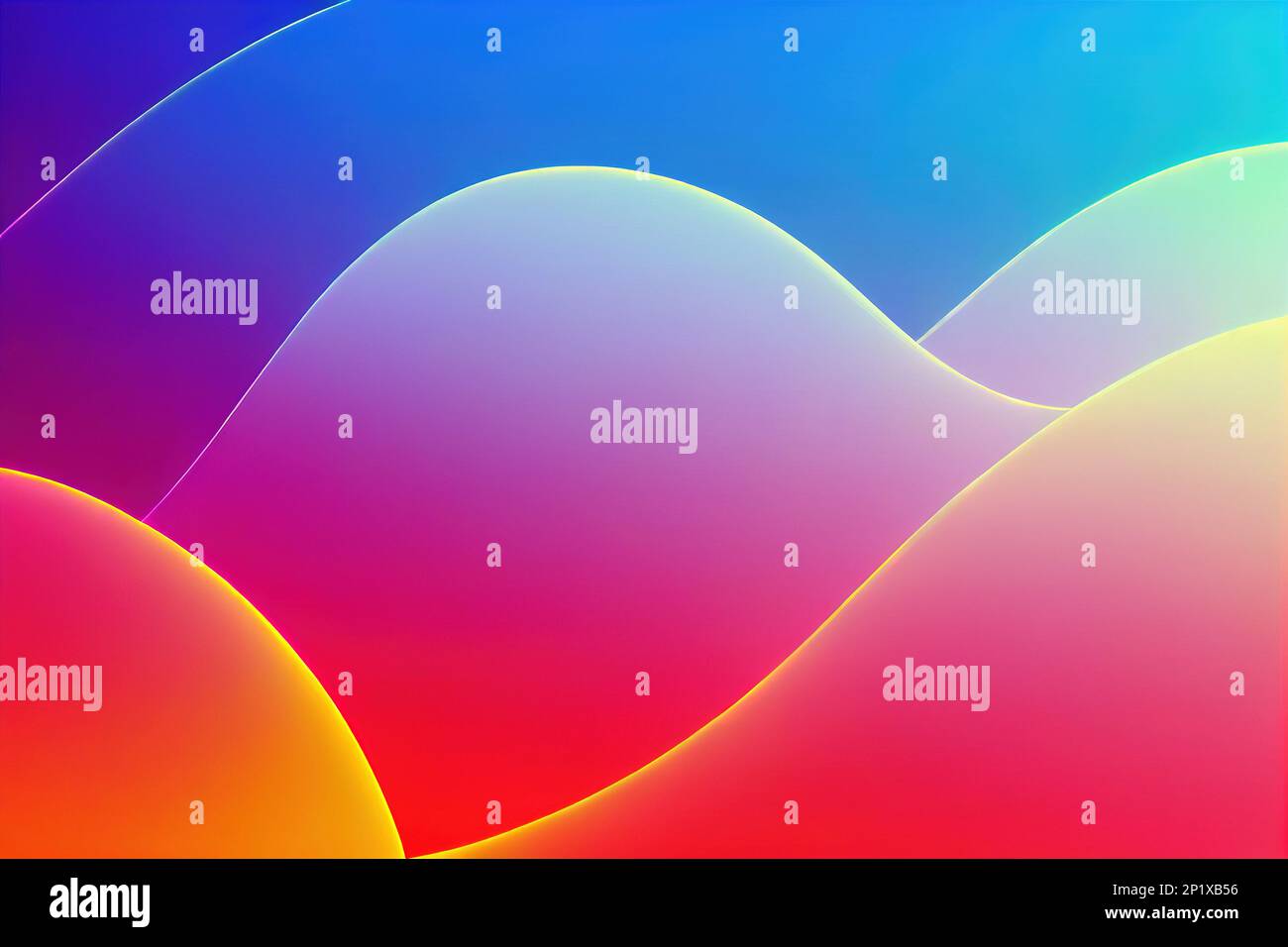 Sfondo trendy a onda di flusso a colori. Sfondo per presentazione, brochure, opuscolo, poster. Splendido sfondo sfumato colorato, astratto Foto Stock