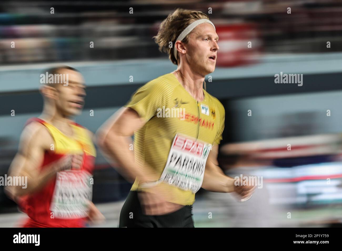 Istanbul, Turchia. 04th Mar, 2023. Atletica/Sala: Campionati europei, 3000 metri di qualificazione maschile, Sam Parsons dalla Germania in azione. Credit: Oliver Weiken/dpa/Alamy Live News Foto Stock