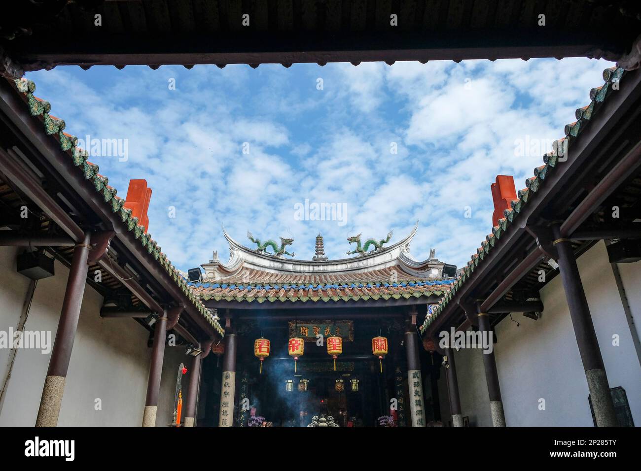 Tainan, Taiwan - 4 febbraio 2023: Tempio di God of War a Tainan, Taiwan. Foto Stock