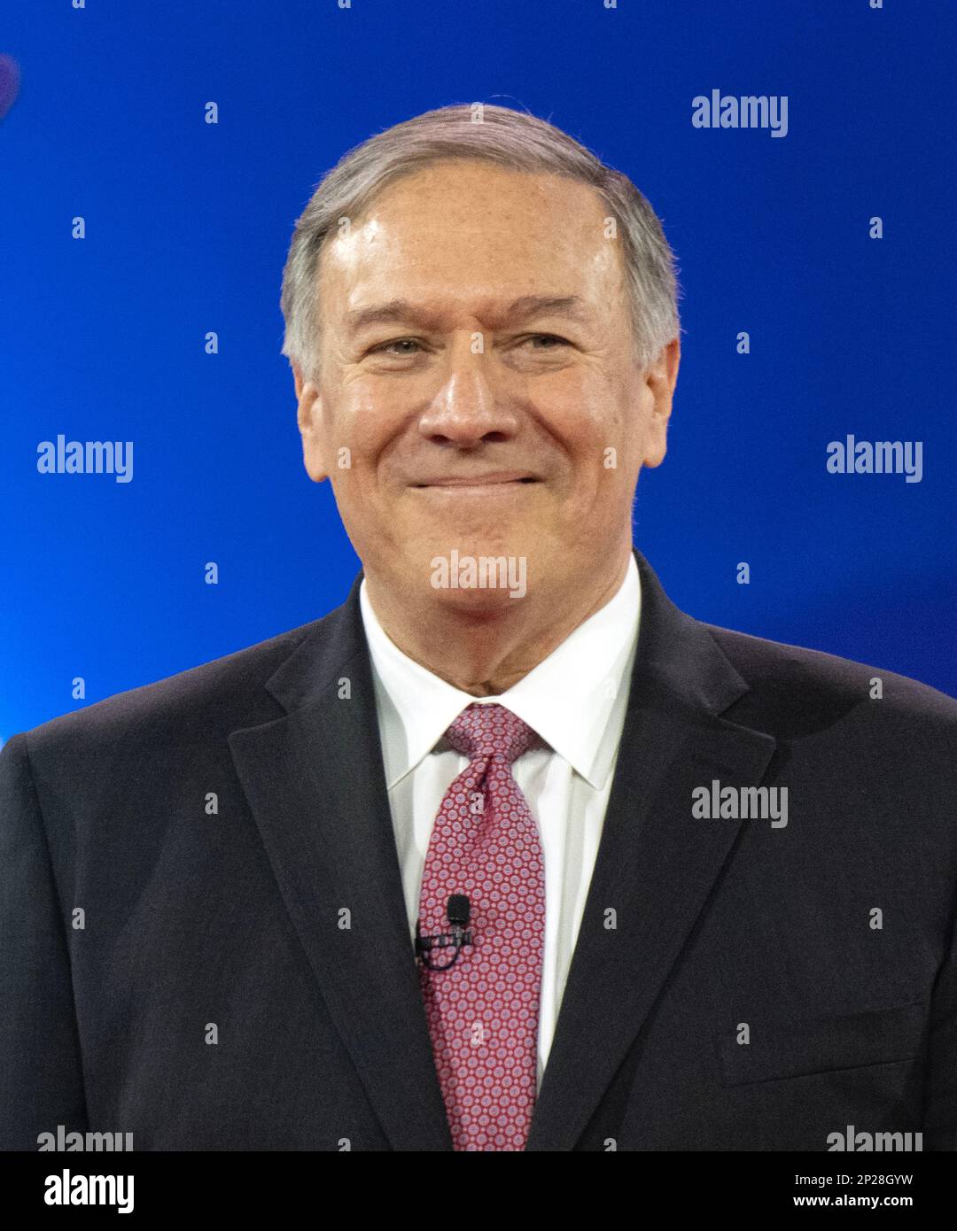 Washington DC, Stati Uniti. 03rd Mar, 2023. Mike Pompeo, 70th Segretario di Stato degli Stati Uniti e potenziale candidato per la nomina del Partito Repubblicano 2024 come Presidente degli Stati Uniti, fa le sue osservazioni alla Conferenza di azione politica conservativa 2023 (CPAC) a National Harbor, Maryland, Stati Uniti, venerdì 3 marzo, 2023. Credit: Ron Sachs /CNP /MediaPunch Credit: MediaPunch Inc/Alamy Live News Foto Stock