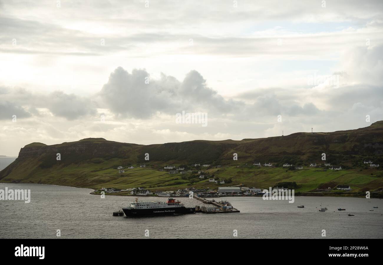 Baia di Uig nell'isola di skye negli altopiani scozzesi Foto Stock