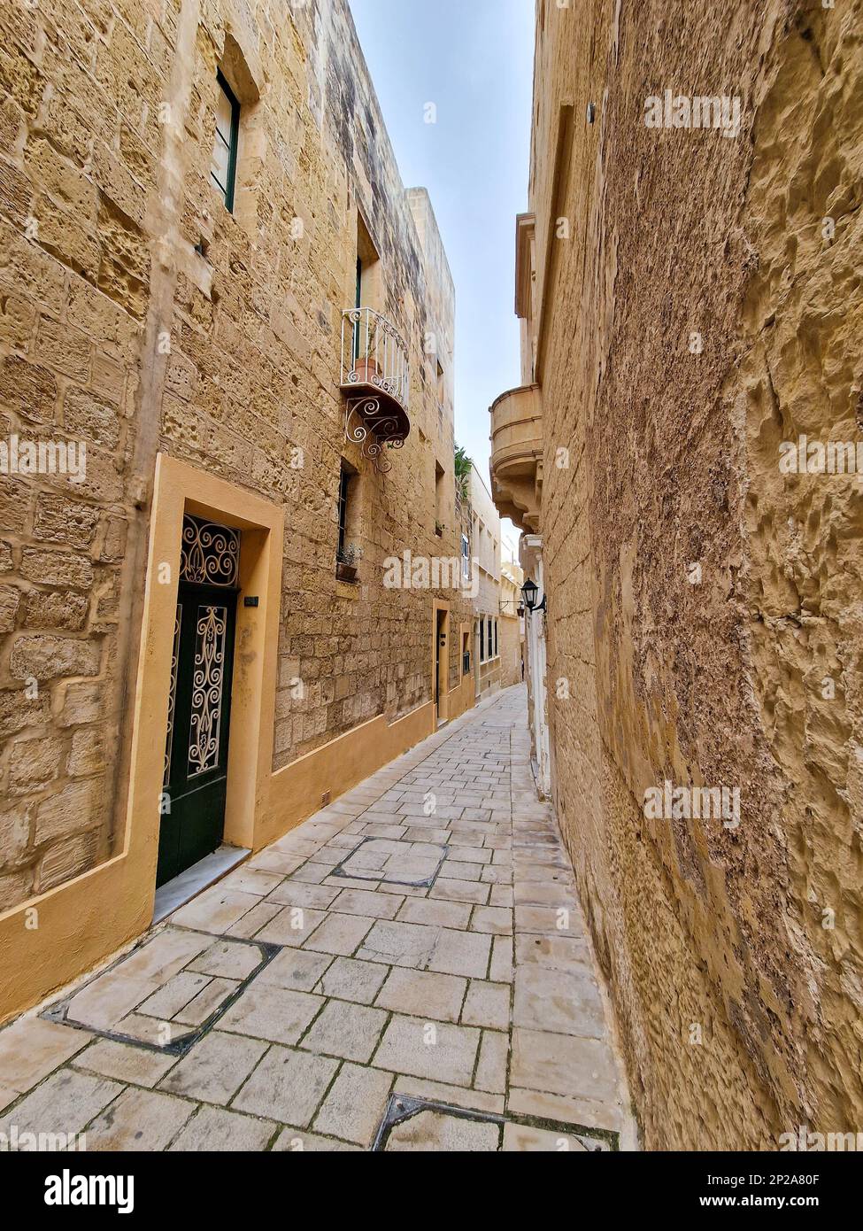 Le strade della Città silenziosa Medina Malta Foto Stock