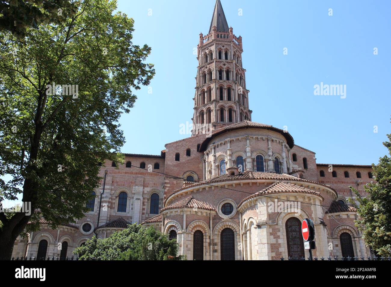Basilica di Saint-Sernin a Tolosa, Francia Foto Stock