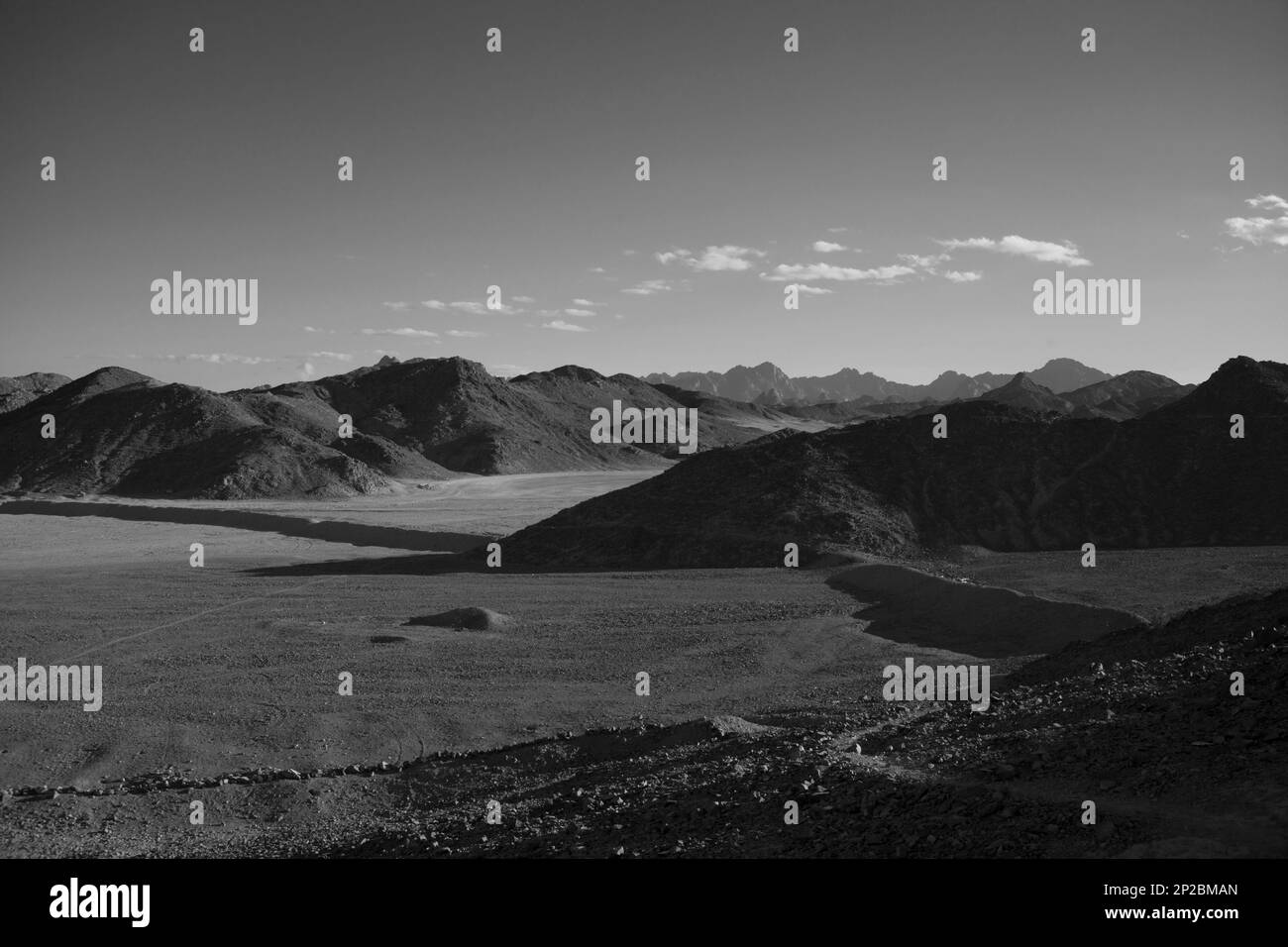 Montagne nel deserto orientale, Eggypt Foto Stock