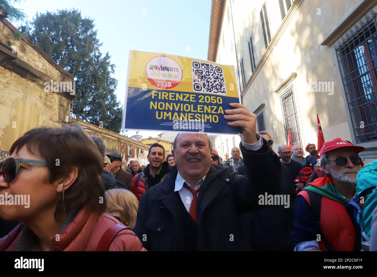 Firenze, . 04th Mar, 2023. Firenze, dimostrazione Antifascista 04/03/2023 Firenze Italia Credit: Agenzia indipendente per le foto/Alamy Live News Foto Stock