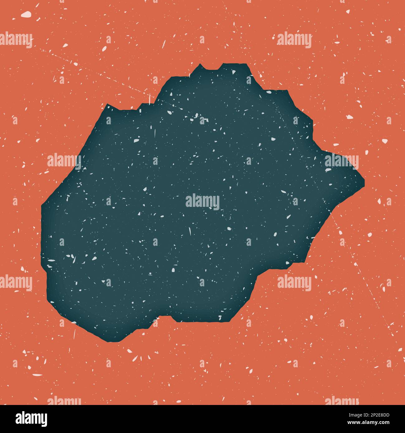 Mappa d'epoca di Alegranza. Mappa grunge dell'isola con texture stressata. Alegranza poster. Illustrazione vettoriale. Illustrazione Vettoriale