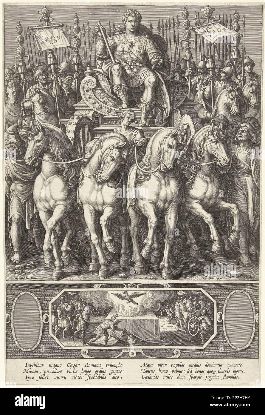 Trionfo dell'Imperatore, fine del 16th ° secolo. Collezione privata. Foto Stock