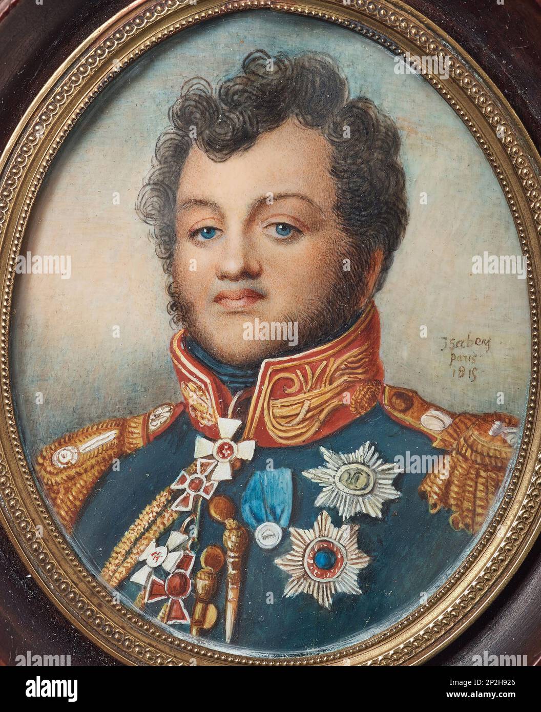 Principe Nikolai Grigoryevich Repnin-Volkonsky (1778-1845), 1815. Collezione privata. Foto Stock