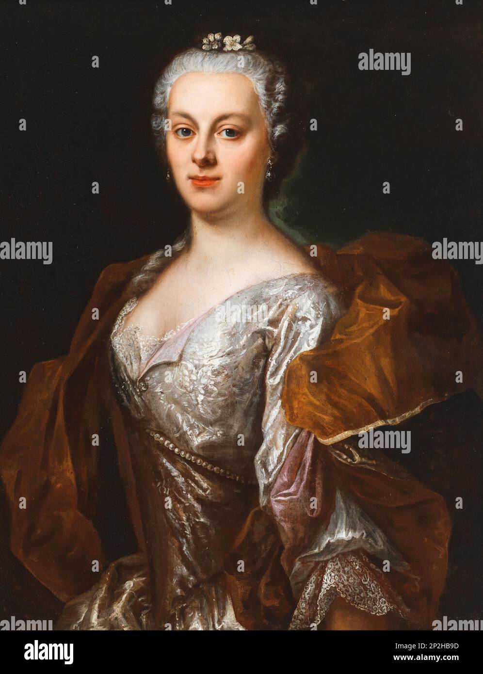 Ritratto di Teresa Emanuela di Baviera (1723-1743), 18th ° secolo. Collezione privata. Foto Stock
