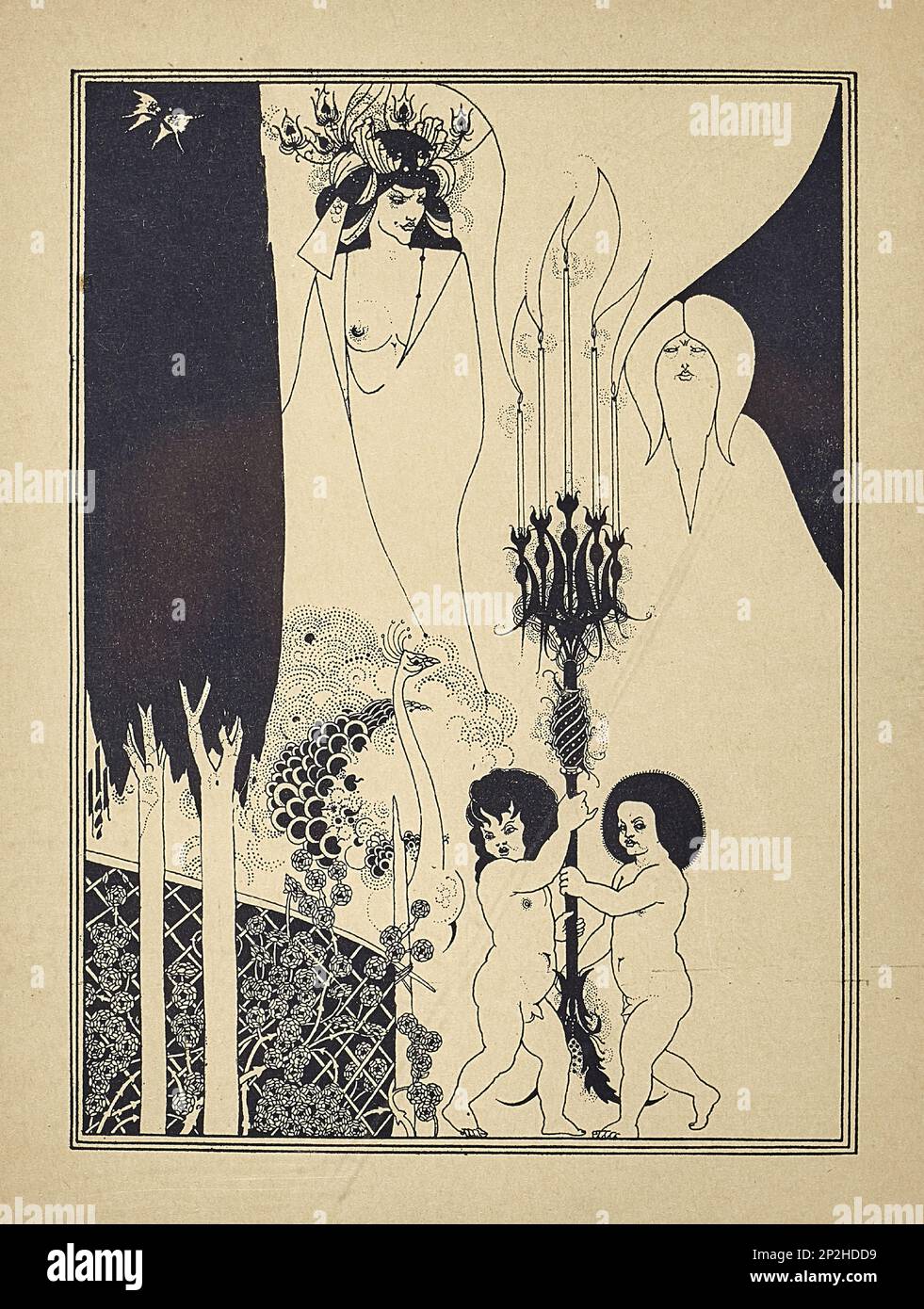 Illustrazione per Salome di Oscar Wilde, 1894. Collezione privata. Foto Stock