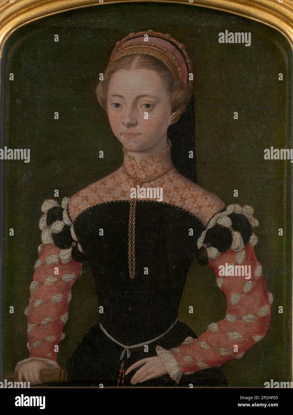 Ritratto di una Signora, 16th ° secolo. Si trova nella collezione del Museo reale delle Belle Arti di Anversa. Foto Stock