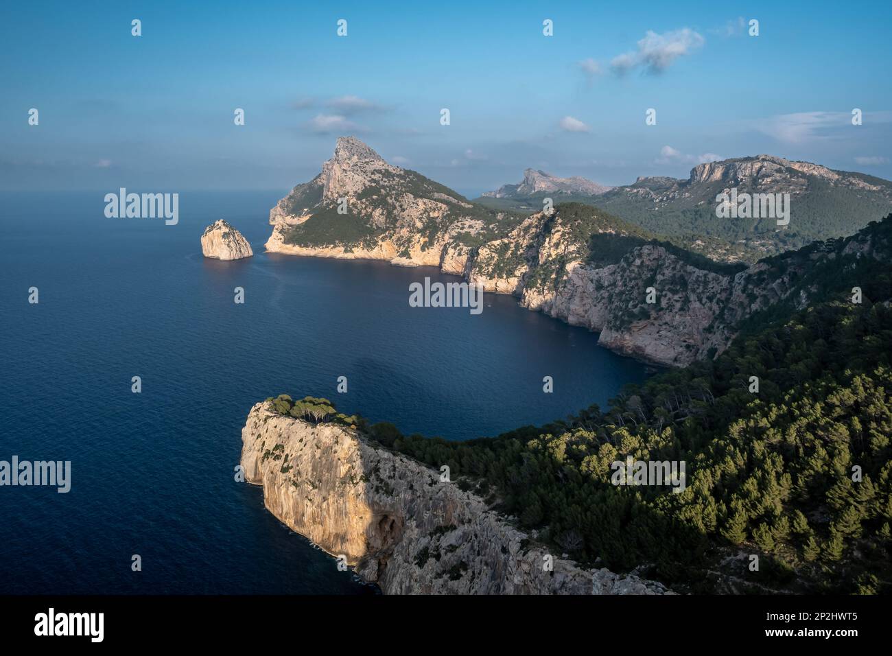 Meravigliosi colori del tramonto nelle isole Baleari di Maiorca Foto Stock