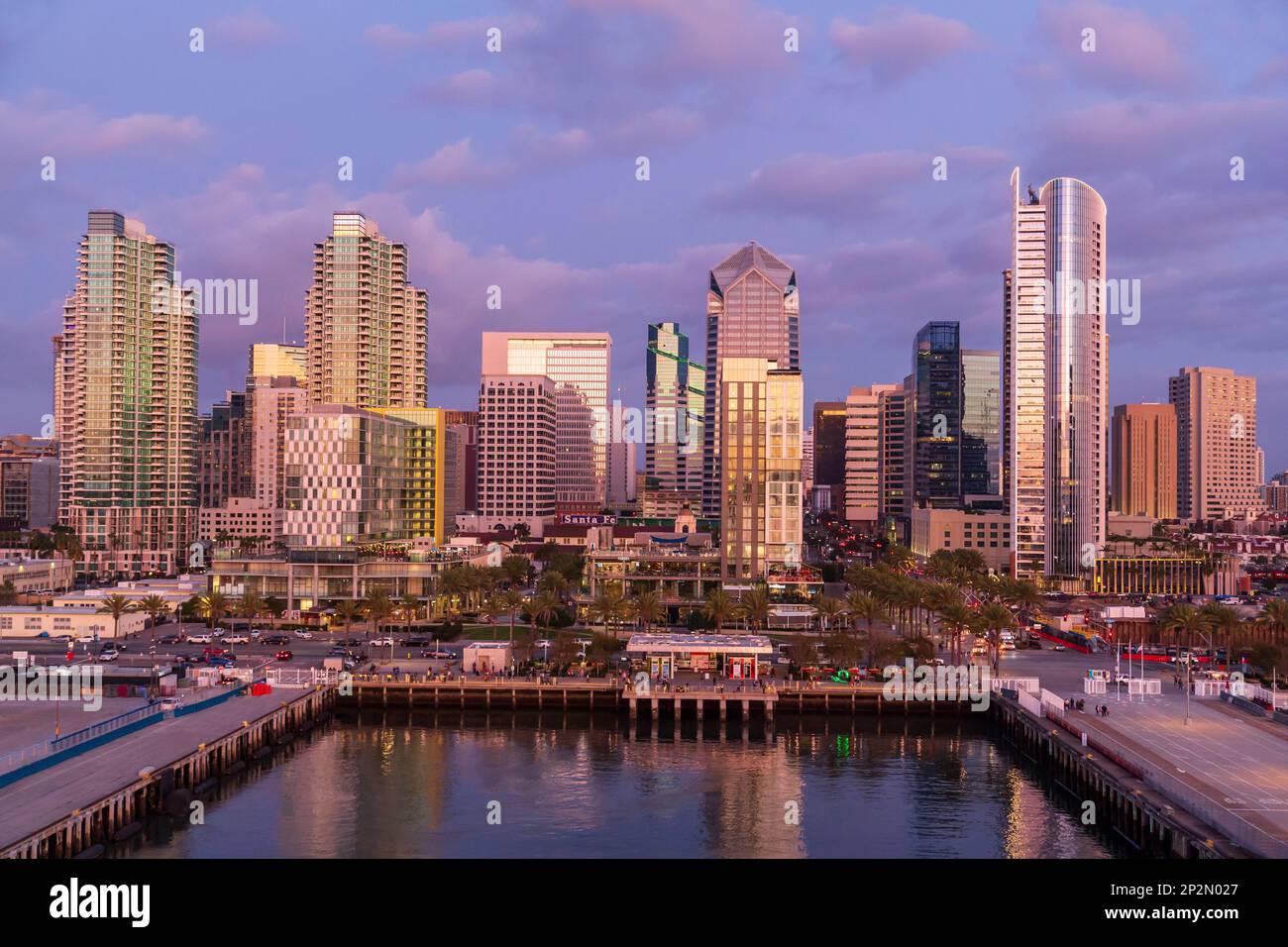 San Diego skyline, CALIFORNIA, STATI UNITI D'AMERICA Foto Stock