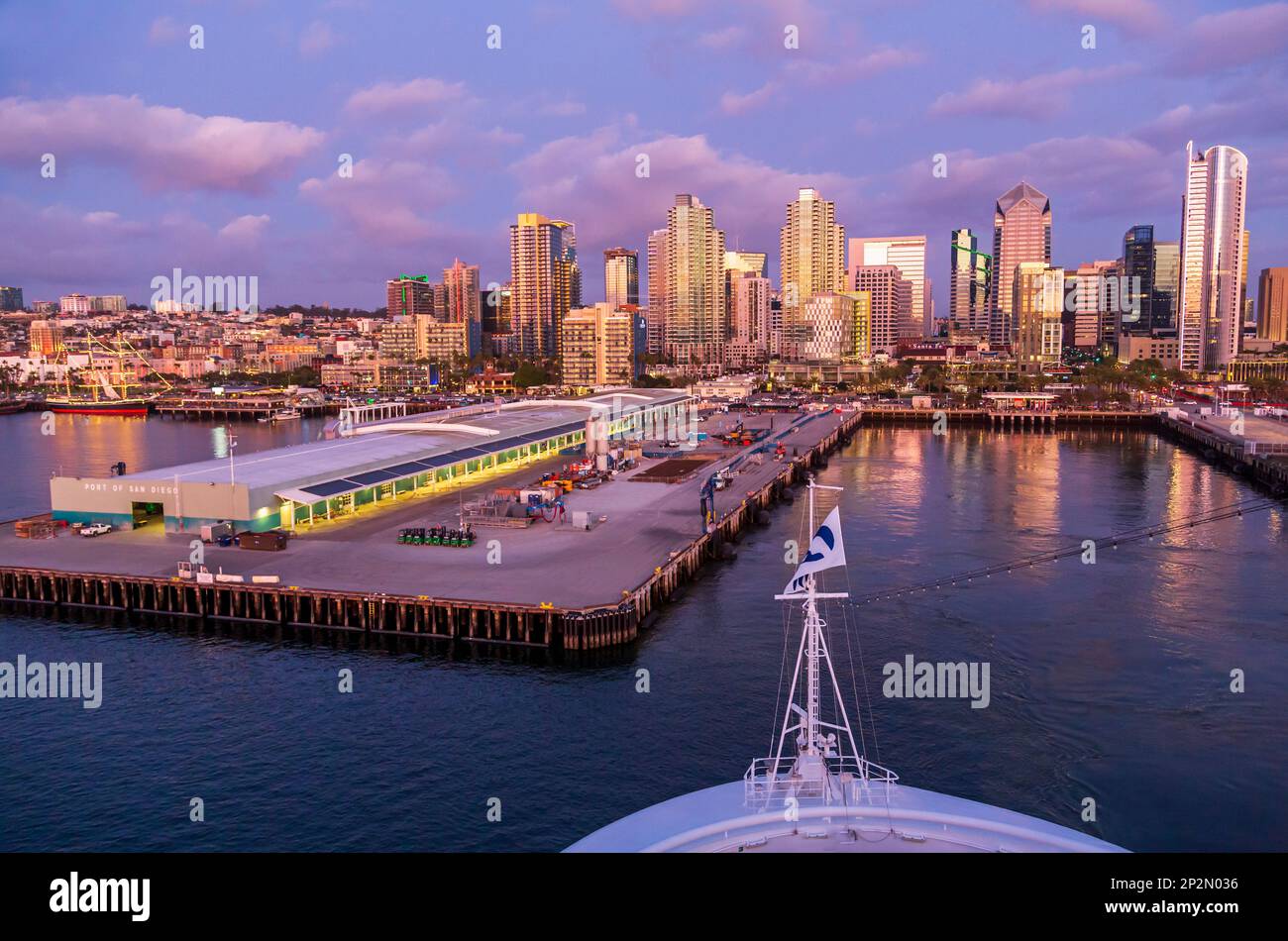 San Diego skyline, CALIFORNIA, STATI UNITI D'AMERICA Foto Stock