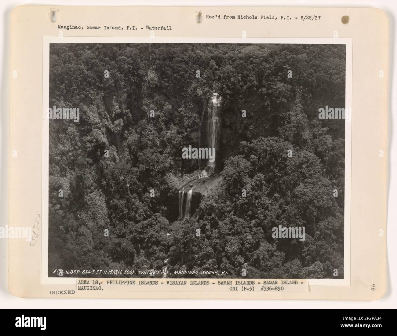 Isola filippina - Samar, fotografia aerea. Foto Stock