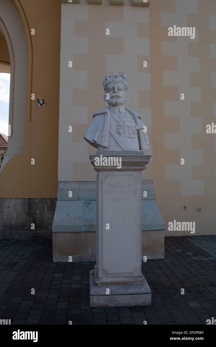 Busto di Re Ferdinando di Romania Foto Stock