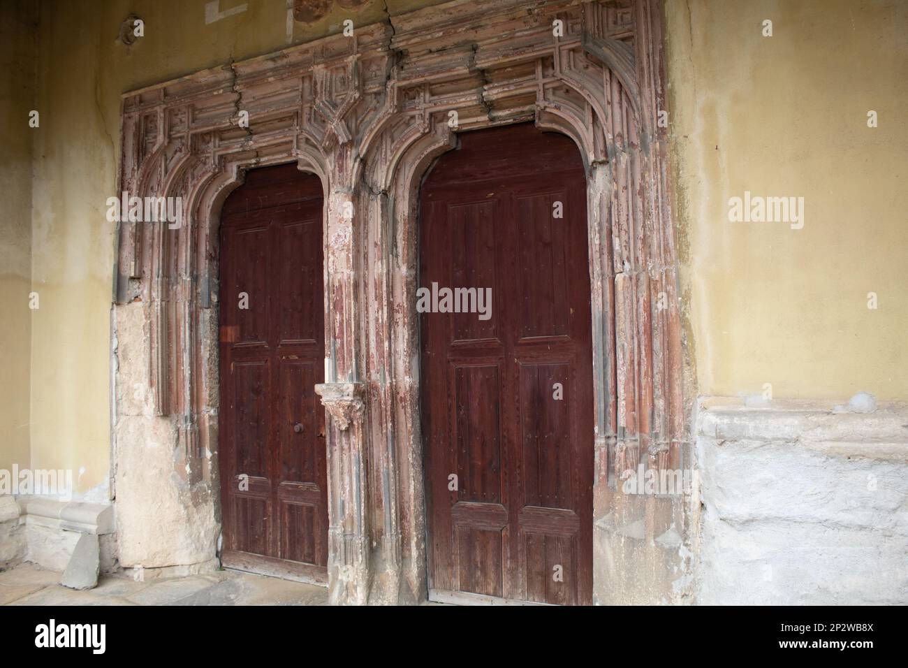 Chiesa Fortificata di Biertan, Biertan, Romania Foto Stock