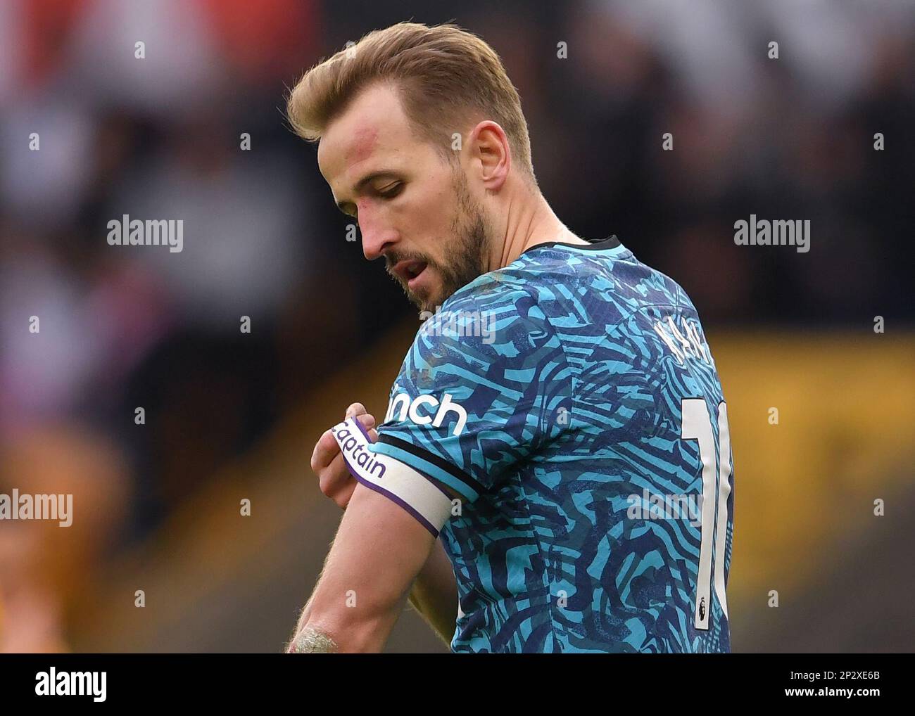 Wolverhampton, Inghilterra, 4th marzo 2023. Harry Kane di Tottenham Hotspur durante la partita della Premier League a Molineux, Wolverhampton. L'accreditamento dell'immagine dovrebbe leggere: Gary Oakley / Sportimage Foto Stock
