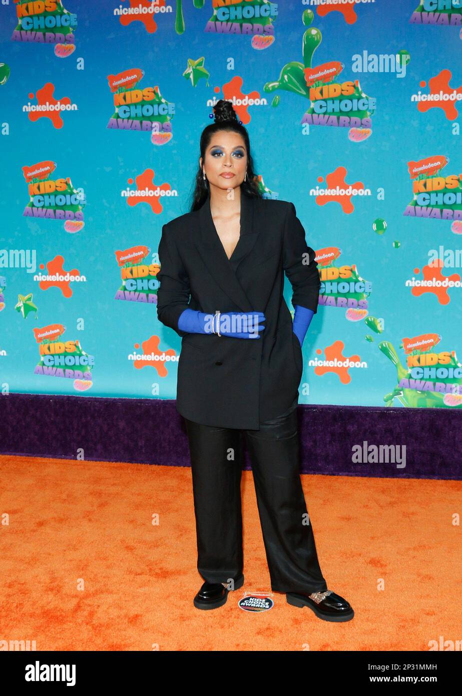 Los Angeles, California. 4th Mar, 2023. Lilly Singh in arrivo per Nickelodeon Kids' Choice Awards, Microsoft Theater, Los Angeles, CA 4 marzo 2023. Credit: Elizabeth Goodenough/Everett Collection/Alamy Live News Foto Stock