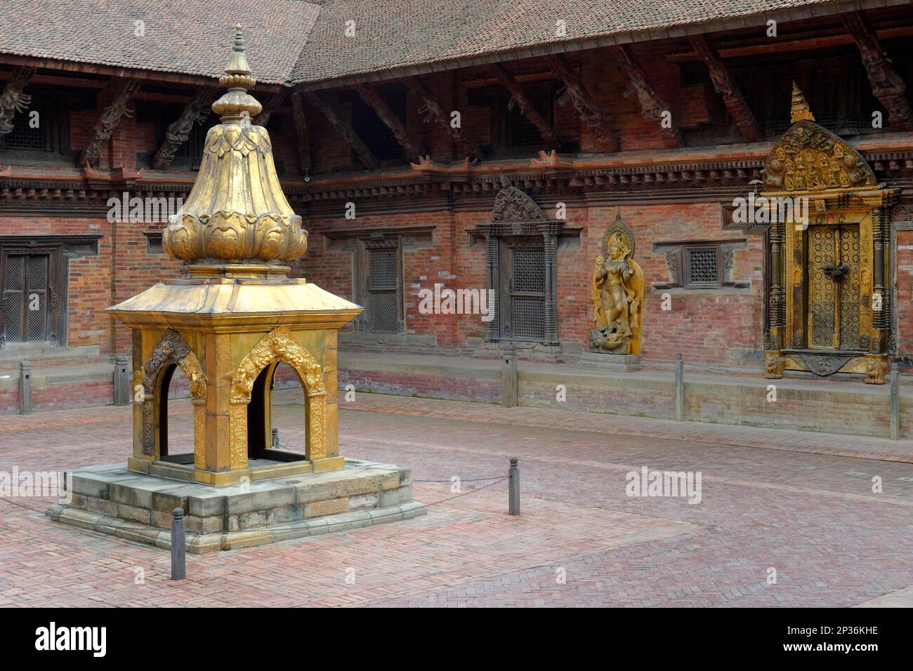 Lalitpur, Hanuman Dhoka Royal Palace, Patan Durbar Square Foto Stock