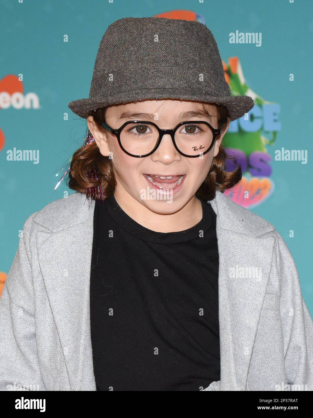 04 marzo 2023 - Los Angeles, California - Brody Hudson Schaffer, conosciuto anche come 'Boss Baby Brody'. Nickelodeon's Kids' Choice Awards 2023 al Microsoft Theater. Photo Credit: Billy Bennight/AdMedia/Sipa USA Foto Stock