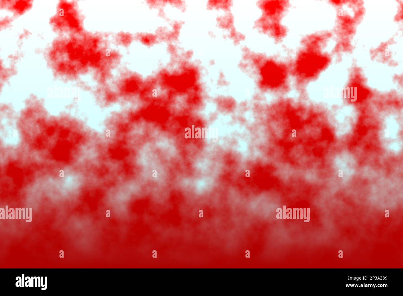 Sfondo con sfumatura di colore nuvoloso verticale dal bianco al rosso con grana a 6k e 600 dpi Foto Stock