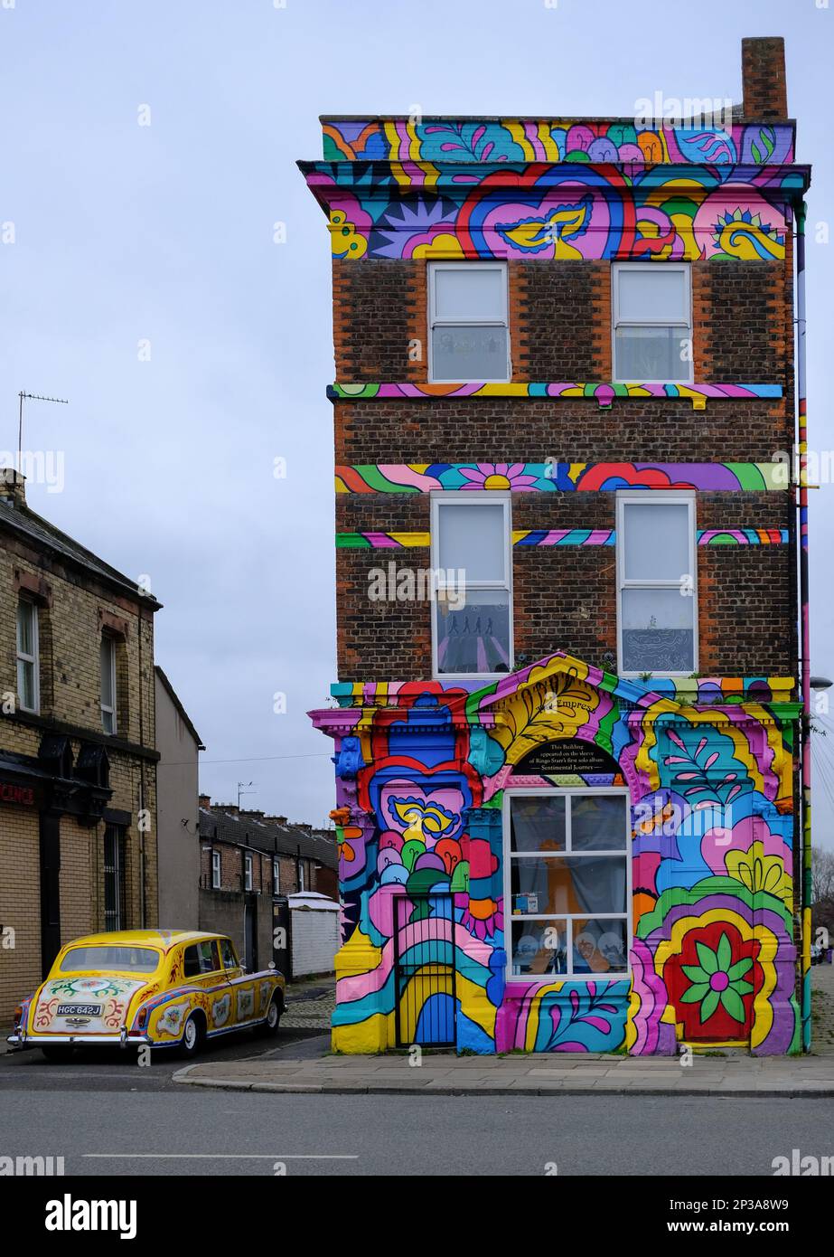 Il pub Empress a Dingle, Liverpool. Presente sull'album di Ringo Starr A sentimental Journey ed è girato l'angolo da 10 Admiral Grove. Foto Stock