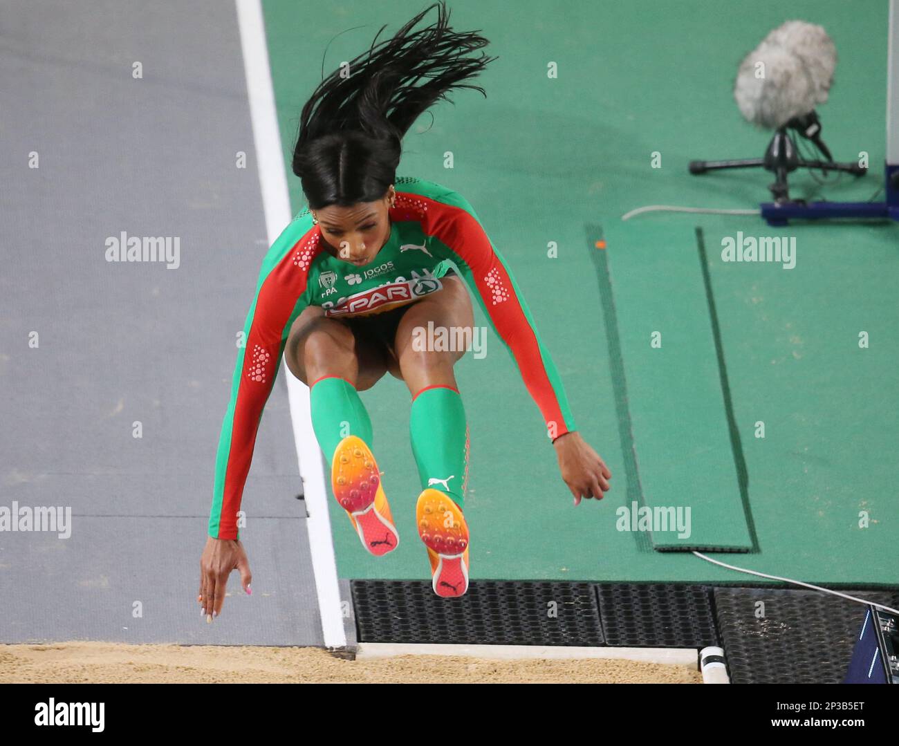 Patricia Mamona del Portogallo, Triple Jump Women durante i Campionati europei di atletica indoor 2023 il 4 marzo 2023 all'Atakoy Arena di Istanbul, Turchia - Photo: Laurent Lairys / DPPI/LiveMedia Foto Stock