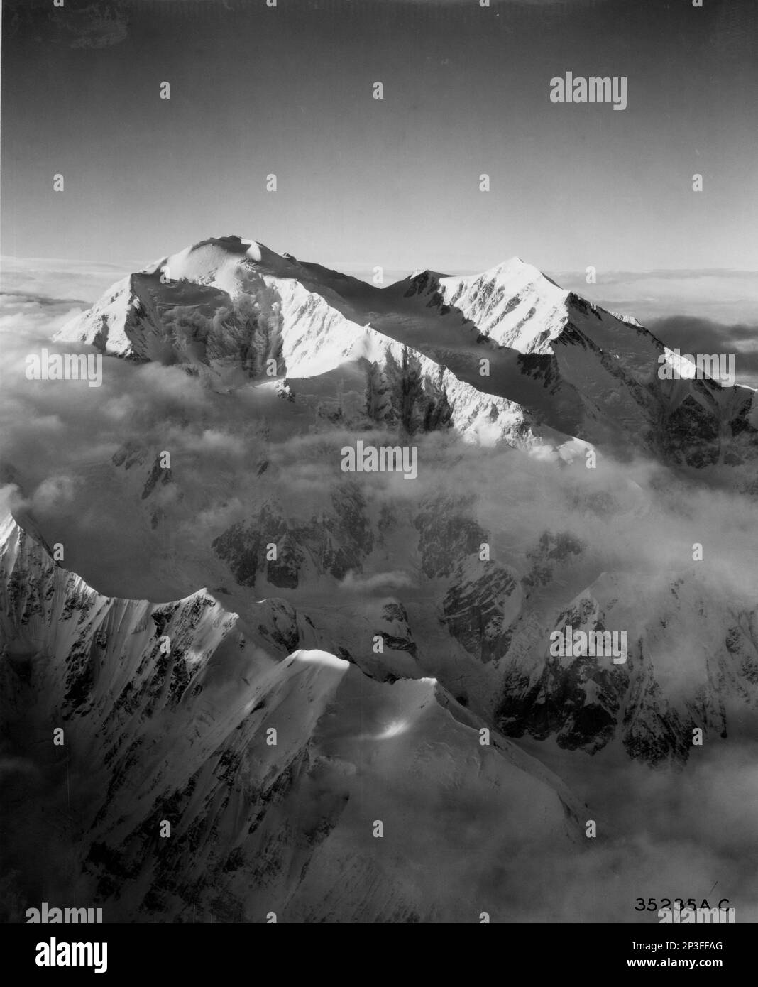 Alaska - Mt. McKinley, fotografia aerea. Foto Stock