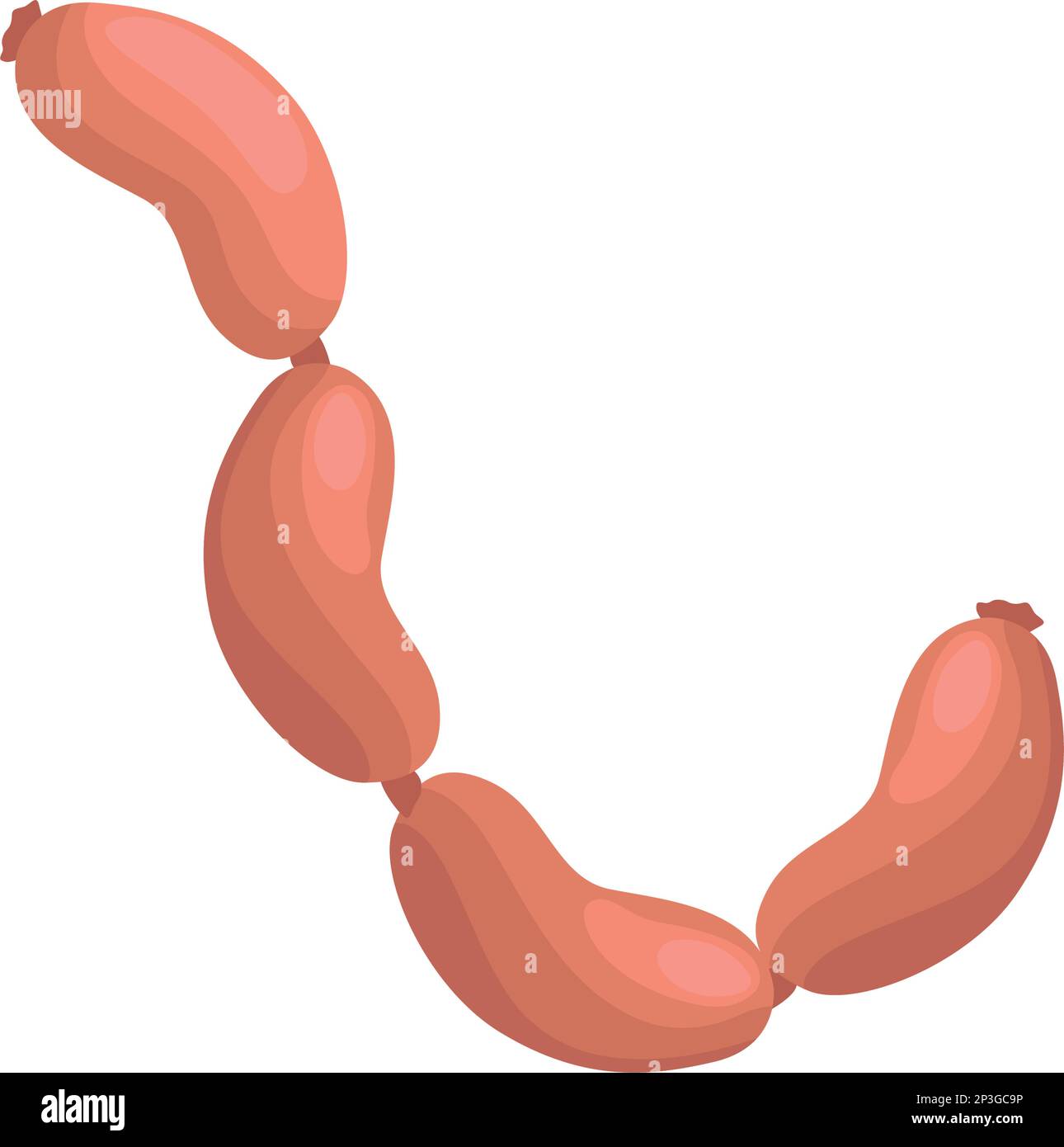 salsicce grigliate Illustrazione Vettoriale