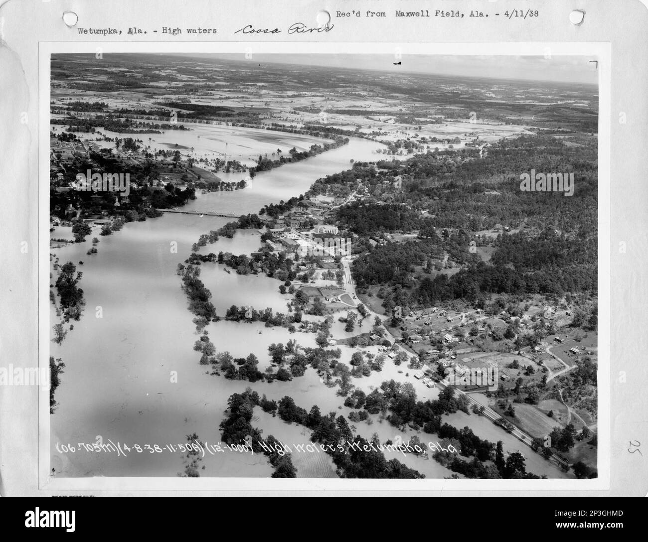 Alabama - Wetumpka, fotografia aerea. Foto Stock