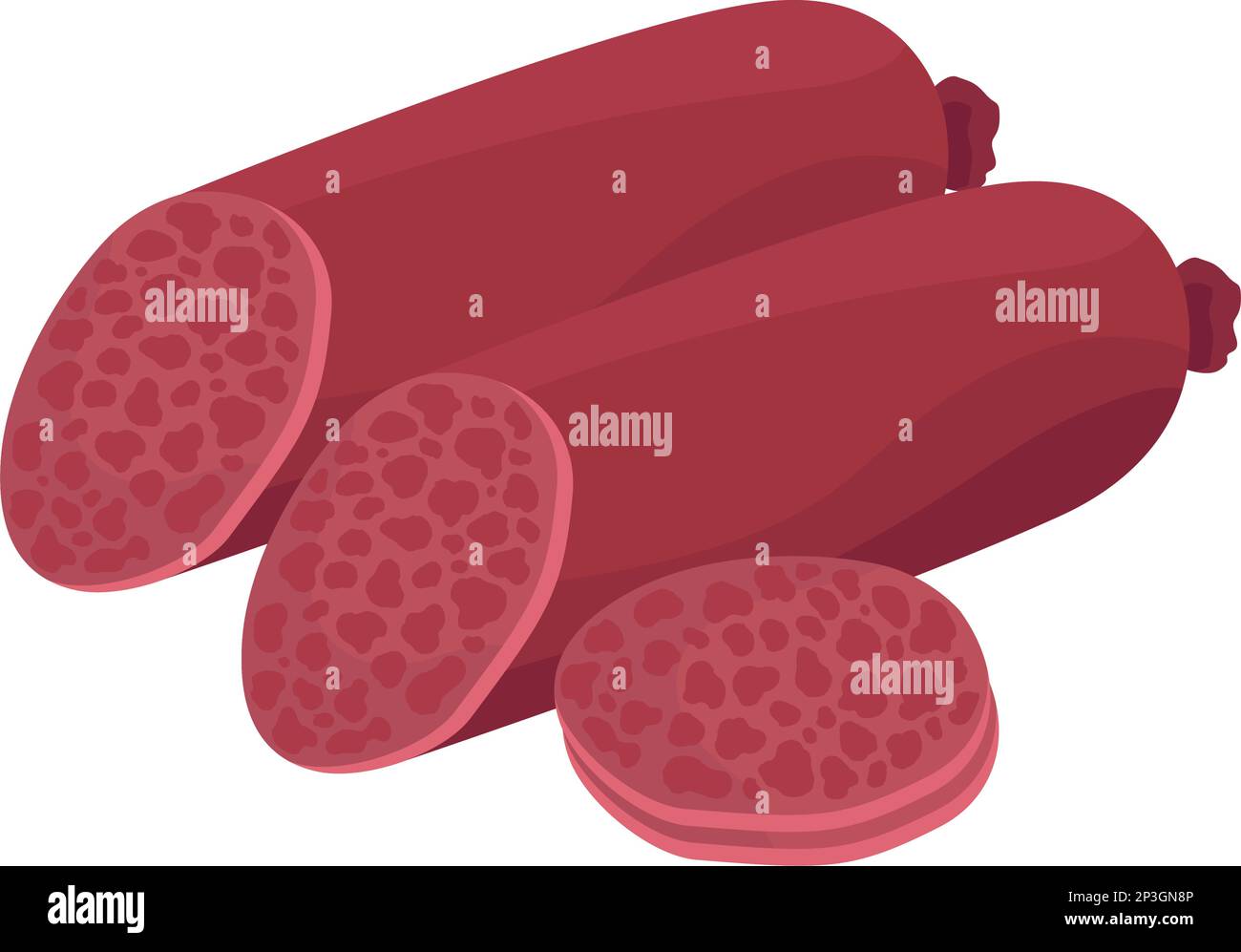 pepperoni cibo alla griglia Illustrazione Vettoriale