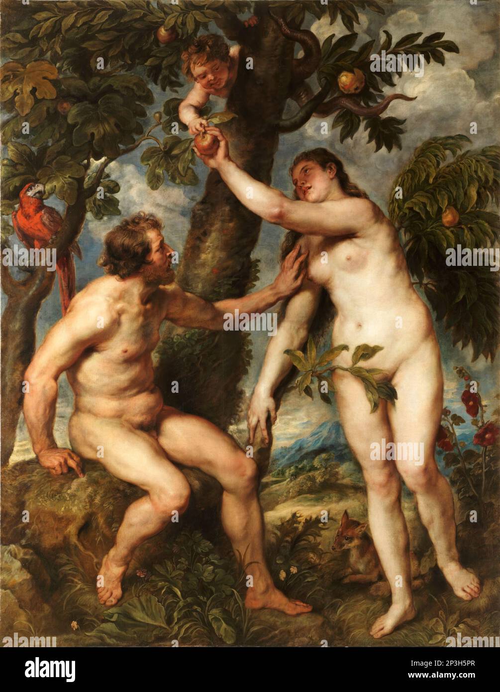 Adamo ed Eva [dopo un dipinto di Tiziano]. Peter Paul Rubens. 1628- 1629. Foto Stock