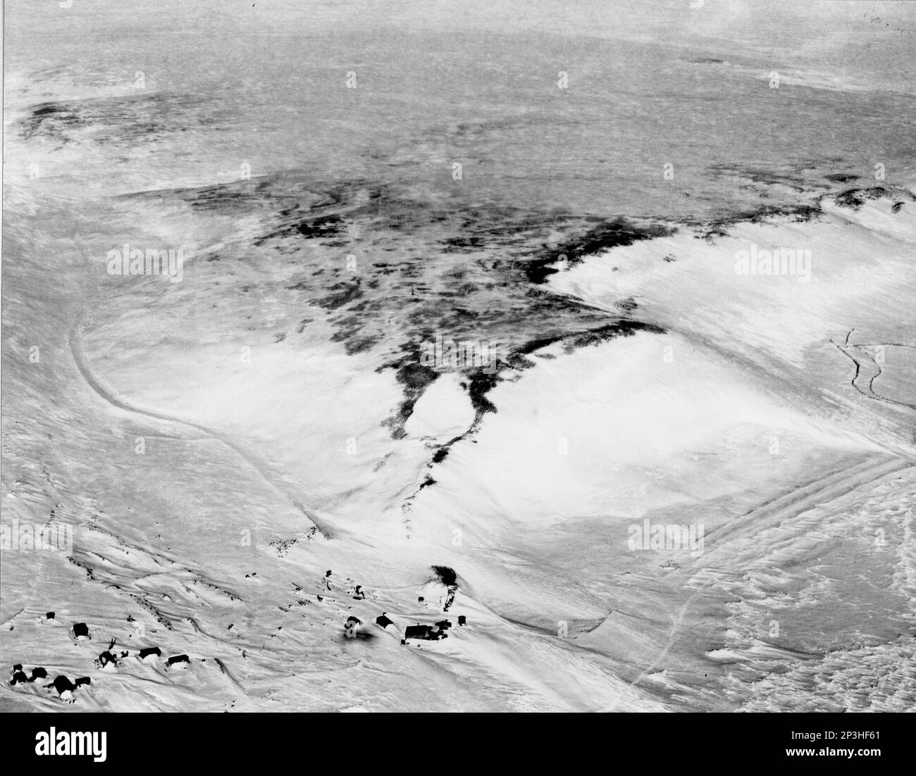 Alaska - Tin City, fotografia aerea. Foto Stock