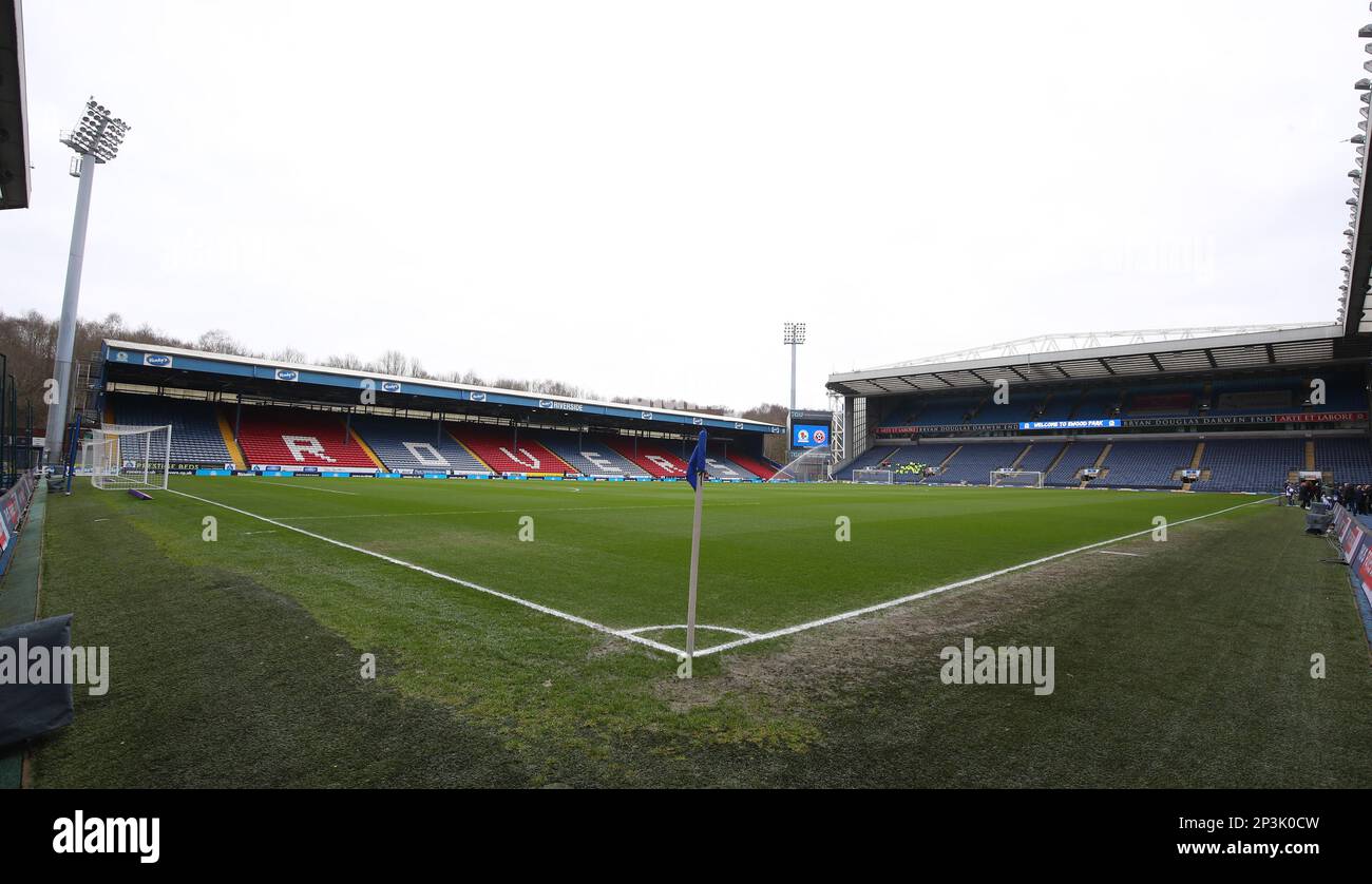 Blackburn, Inghilterra, 4th marzo 2023. Vista generale dello stadio durante la partita del campionato Sky Bet all'Ewood Park, Blackburn. L'immagine di credito dovrebbe essere: Simon Bellis / Sportimage Foto Stock