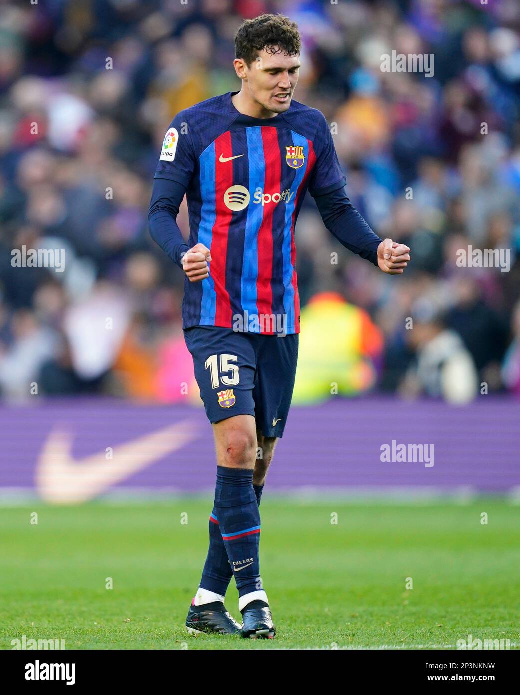 Andreas Christensen FC Barcelona durante la partita la Liga tra FC Barcelona e Valencia CF giocata allo Stadio Spotify Camp Nou il 05 marzo 2023 a Barcellona, Spagna. (Foto di Sergio Ruiz / PRESSIN) Foto Stock