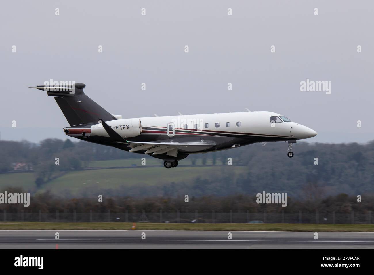 G-FTFX Embraer EMB-550 Praetor 600 Flexjet Bristol Airport EGGD 04/03/2023 Foto Stock