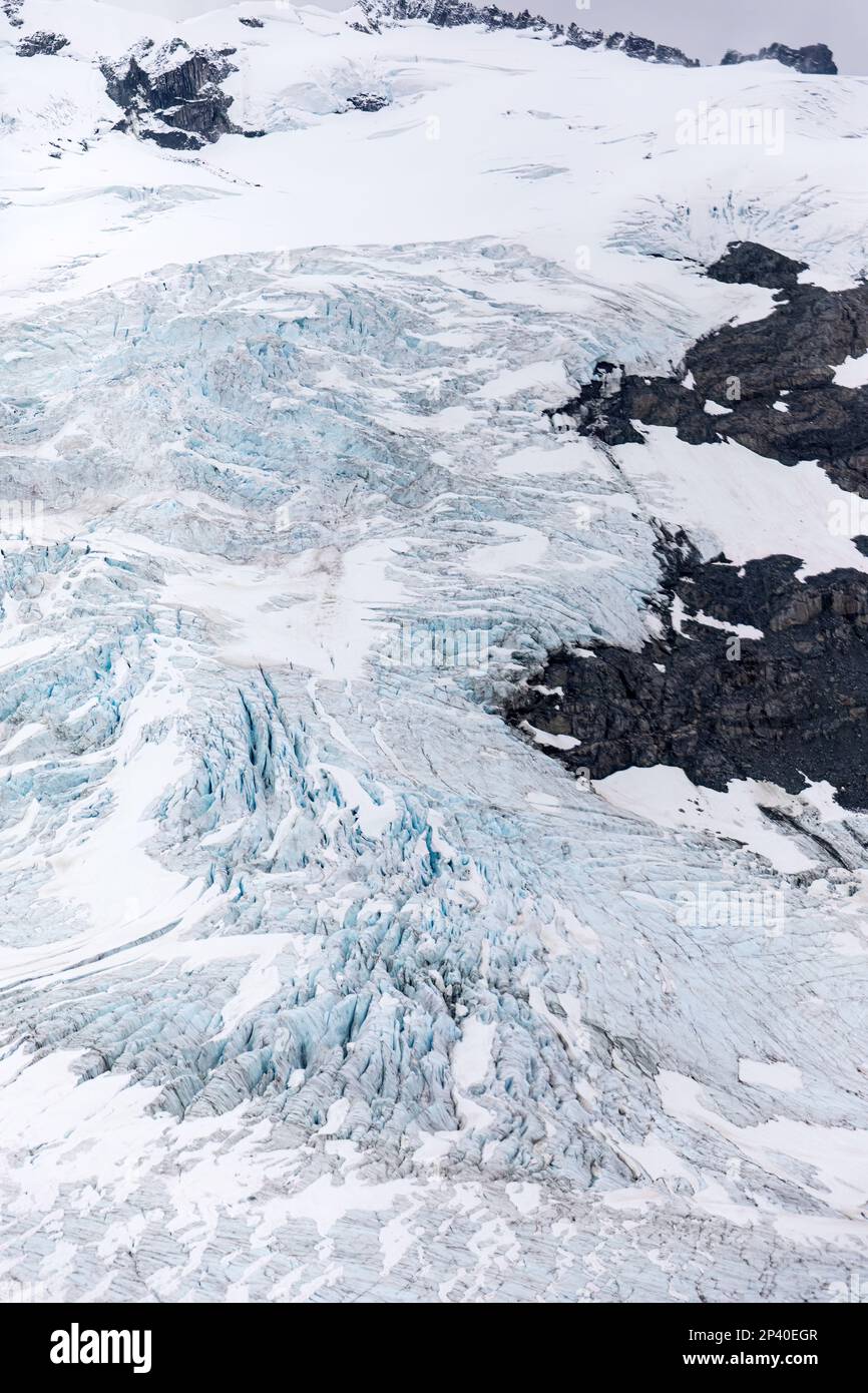 Intervallo di tempo equo nel Glacier Bay National Park, Alaska sudorientale, Stati Uniti. Foto Stock
