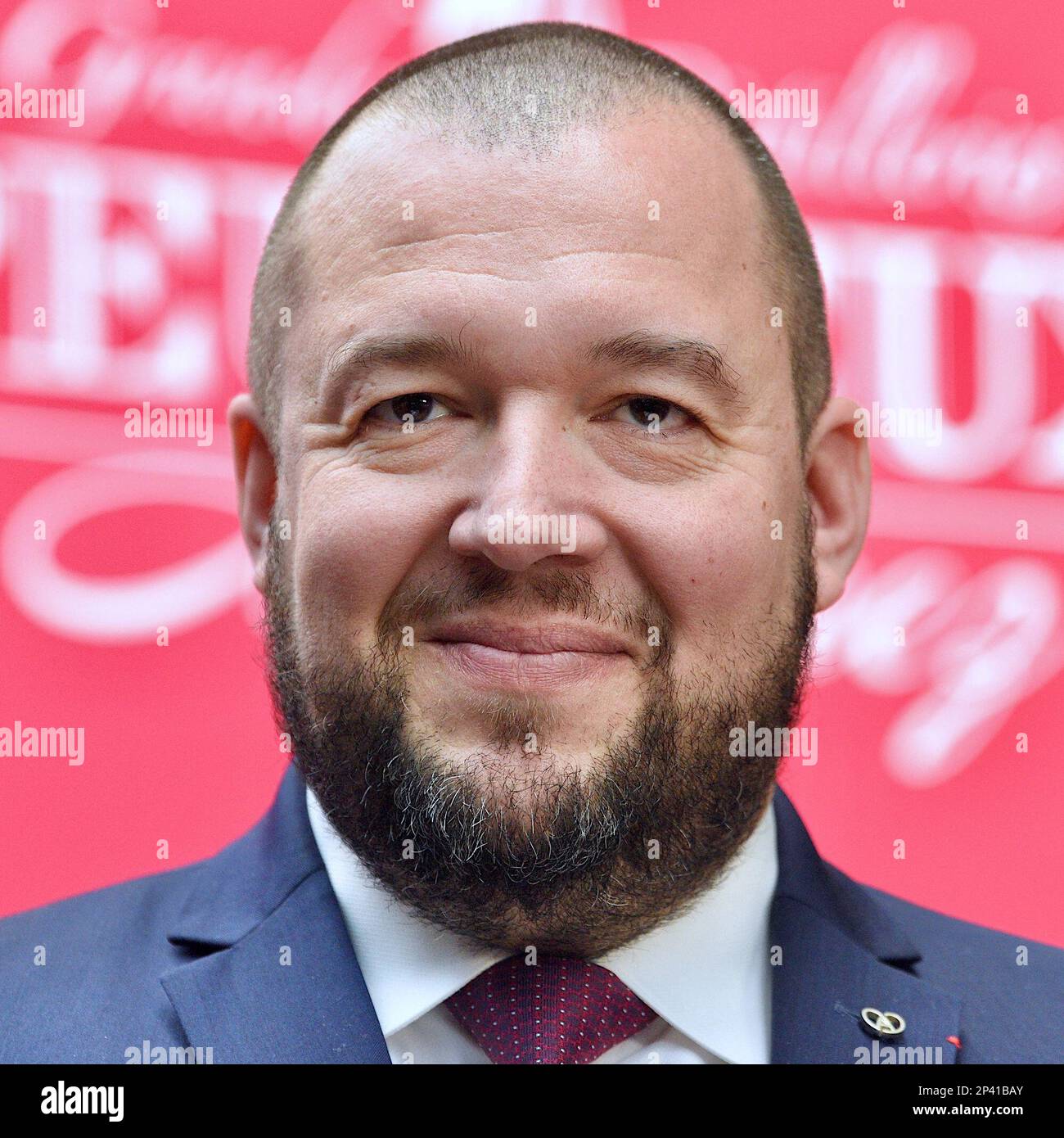 Strasburgo, Francia. 05th Mar, 2023. Inizio della cerimonia delle Guide Stars Michelin che si svolge durante due giorni a Strasburgo presso il Communauté Europénne d'Alsace e il Palais de la Musique et des Congrès. Alla presenza di Gwendal Poullennec, Guillaume Gomez, Jean Francois Piège, Frédéric Anton, Nicolas Stamm Corby, Jean-Luc Heimburger, Frédéric Bierry, Jean Luc Hoffmann, Monique Jung, Camille Sedira Miss Alsace.Strasbourg, Francia nordorientale, il 5 marzo 2023. Foto di Nicolas Roses/ ABACAPRESS.COM Credit: Abaca Press/Alamy Live News Foto Stock